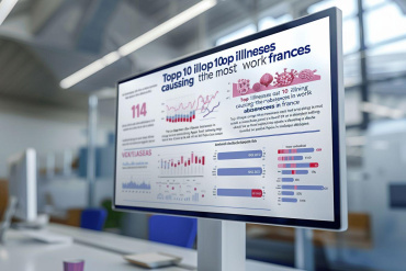Les 10 maladies qui entraînent le plus d'arrêts de travail en France : plus d'infos