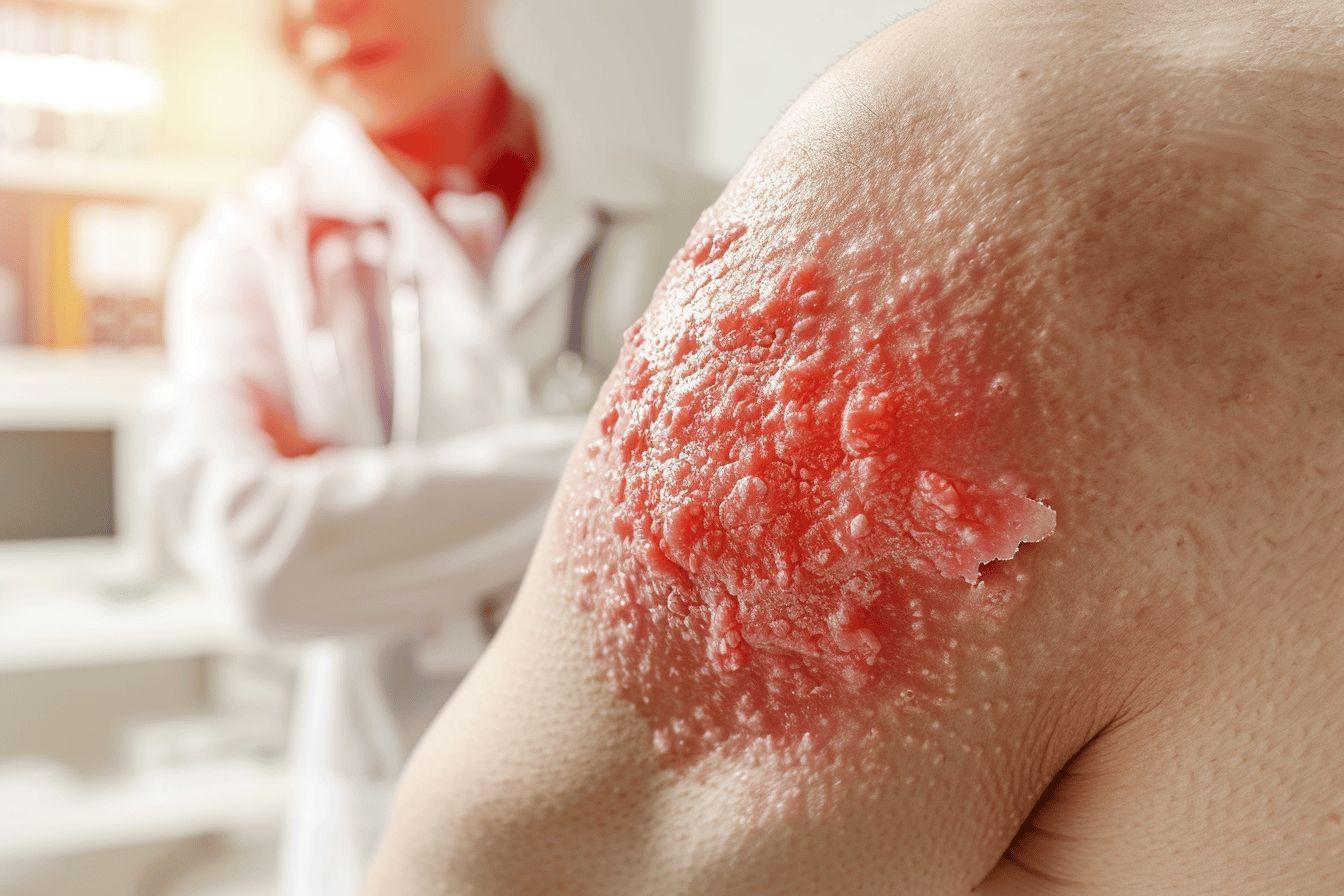 Une plaque rouge sur le corps peut être préoccupante